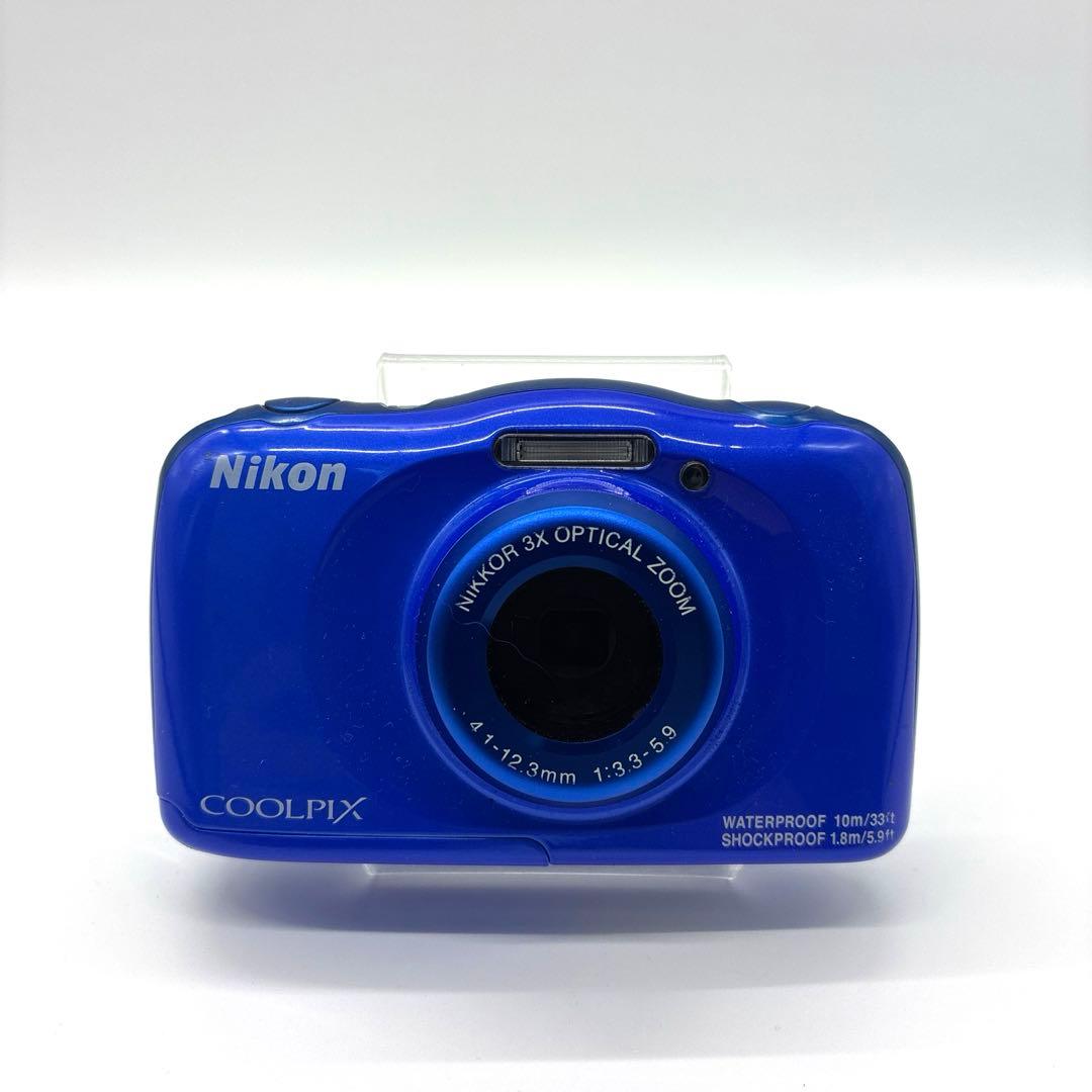 セール　美品　動作確認済　Nikon　ニコン　COOLPIX　W100　ブルー