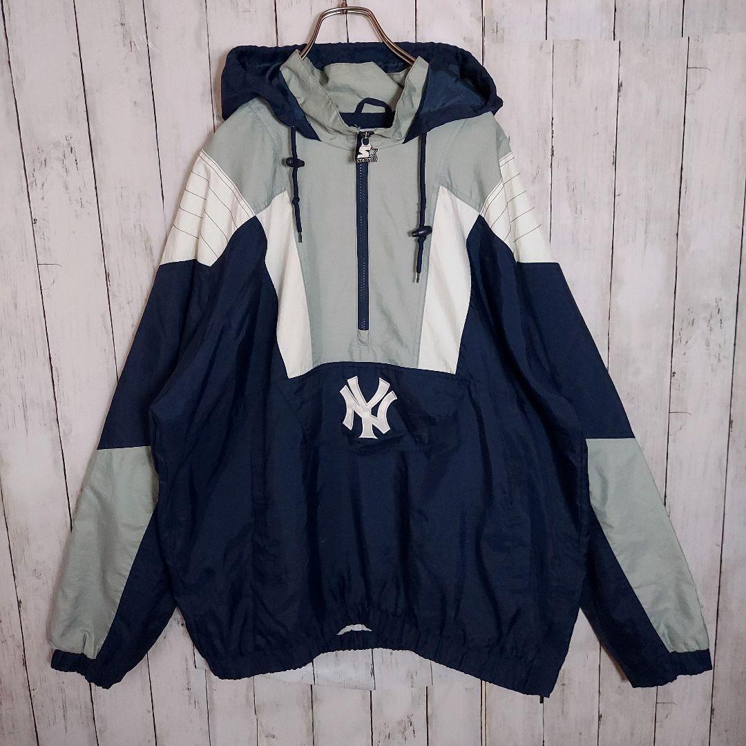 【MLB】スターター ヤンキース 90s アノラック ナイロンジャケット 3XL