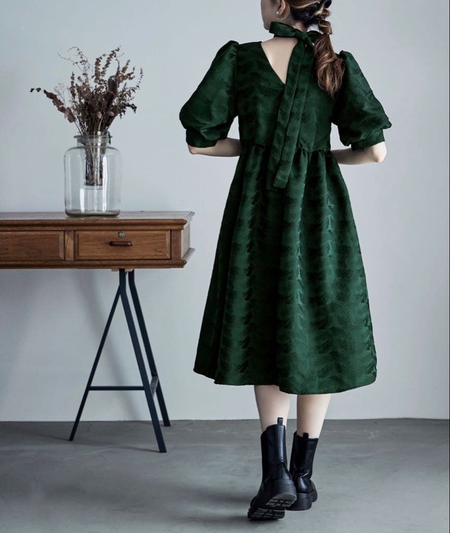 【週末SALE♡】etoll. パフスリーブドレス