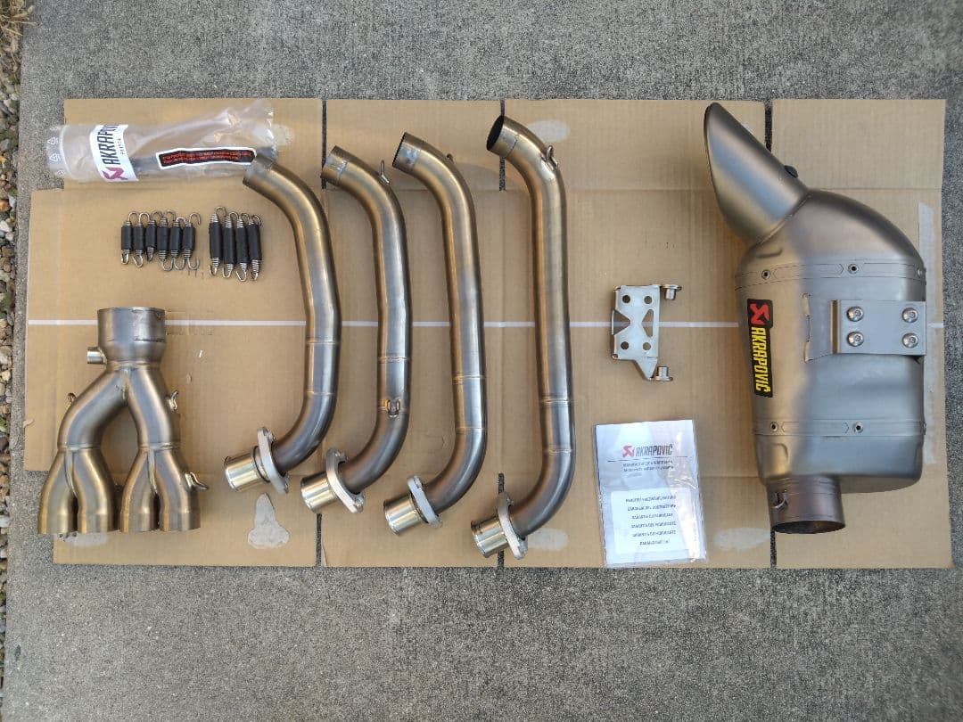 【福徳】AKRAPOVIC　ホンダ　CBR650R　フルエキゾースト