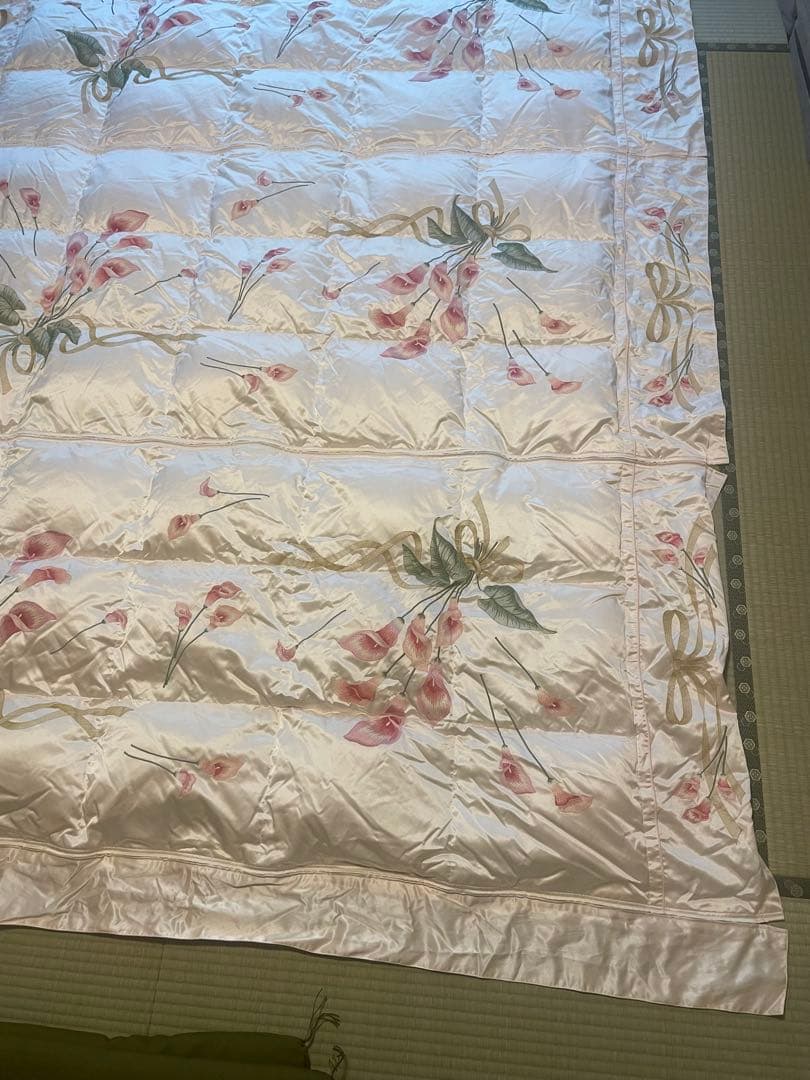 ダウン90% 丸八真綿　薄掛羽毛布団　3分割タイプ