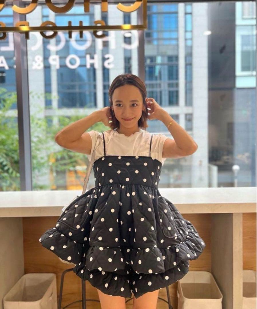 rosymonster マシュマロフリルドットキルティングショートパンツ