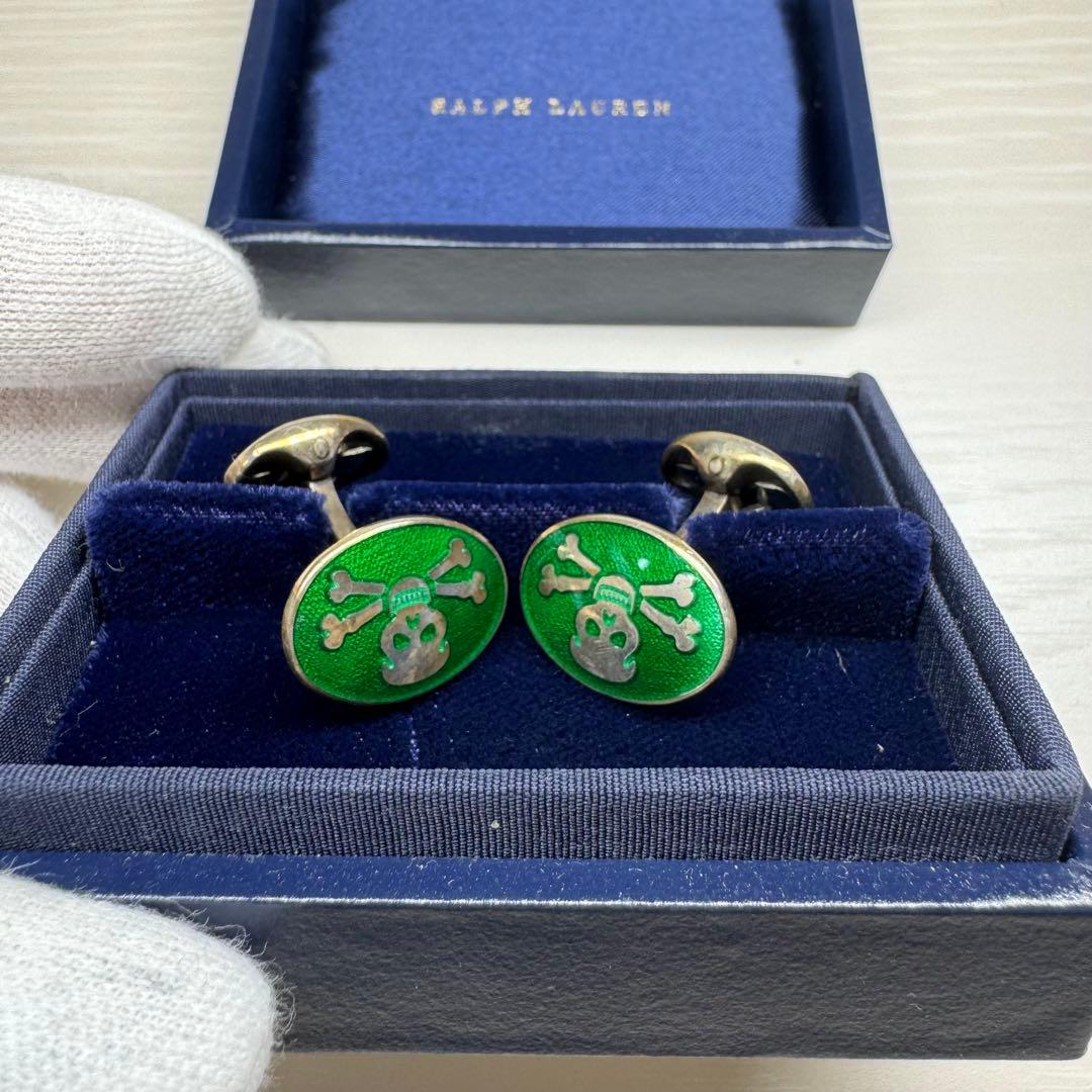 Ralph Lauren スカルデザイン カフリンクス