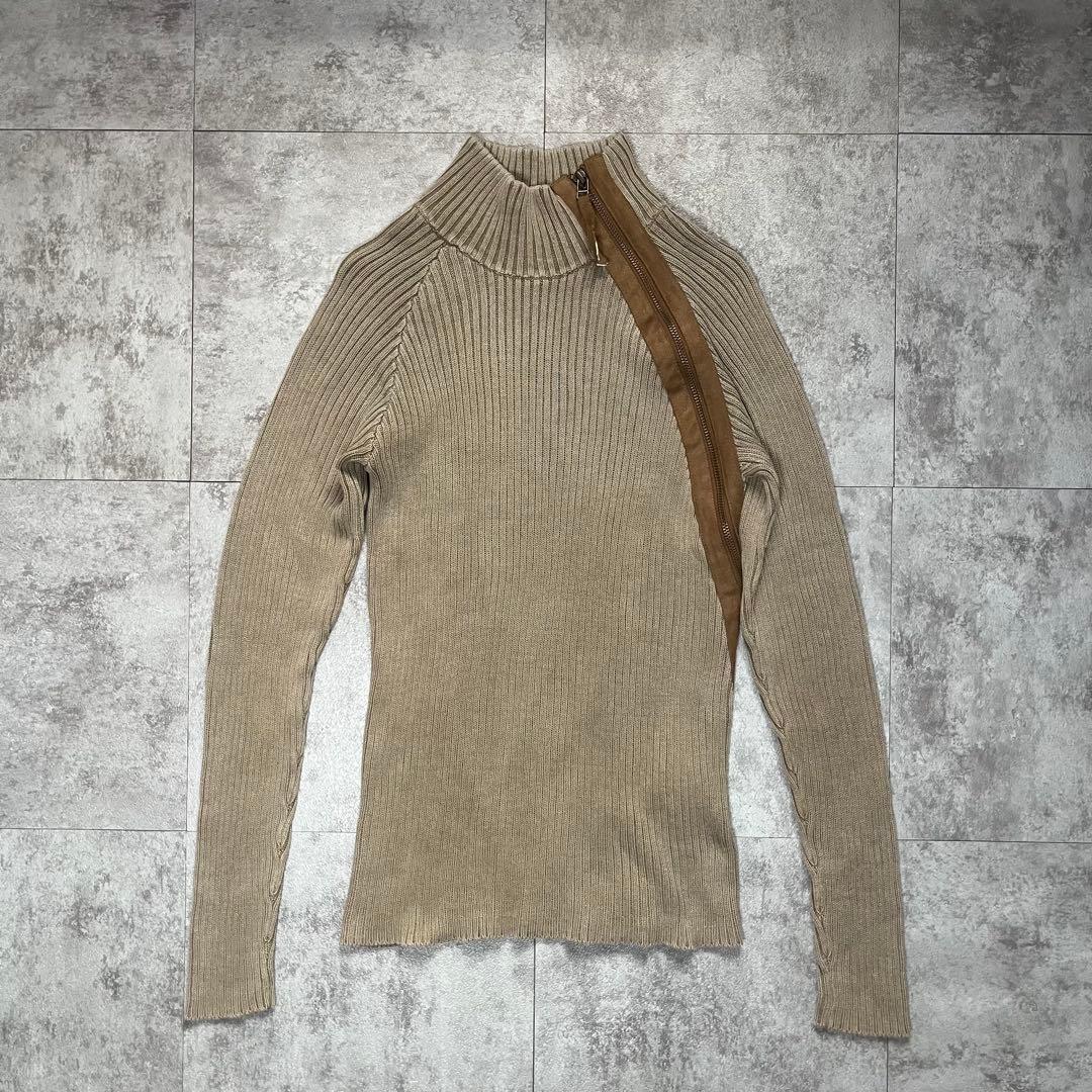 トップス MORGAN HOMME gimmick ds zip up knit