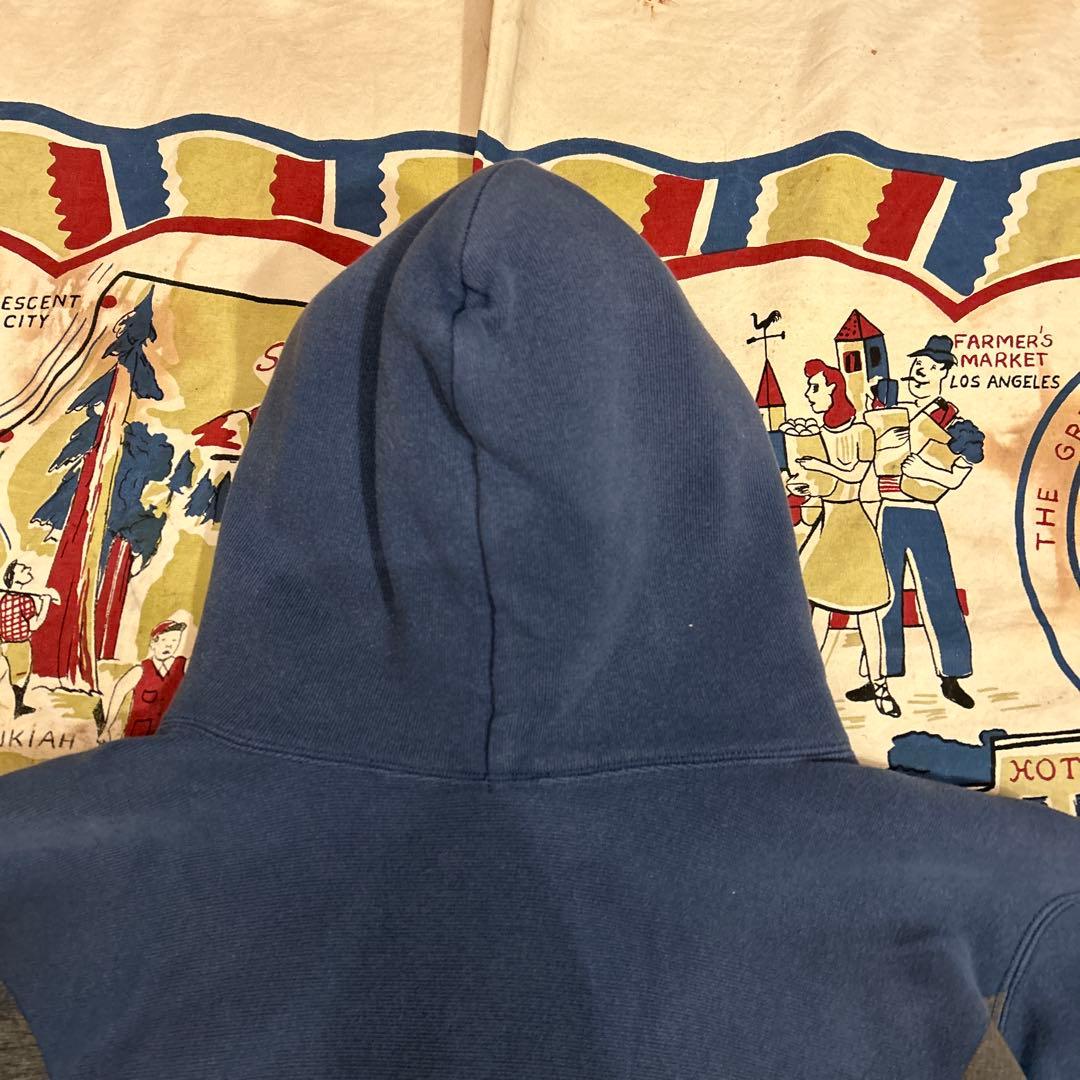 Champion USAFA スウェットパーカー L ネイビー フェード