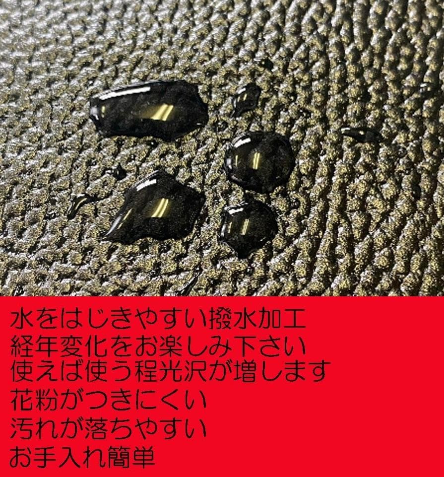 本革巾着バック グレー メンズ 大人レザーHashimoto 匠の技 日本製