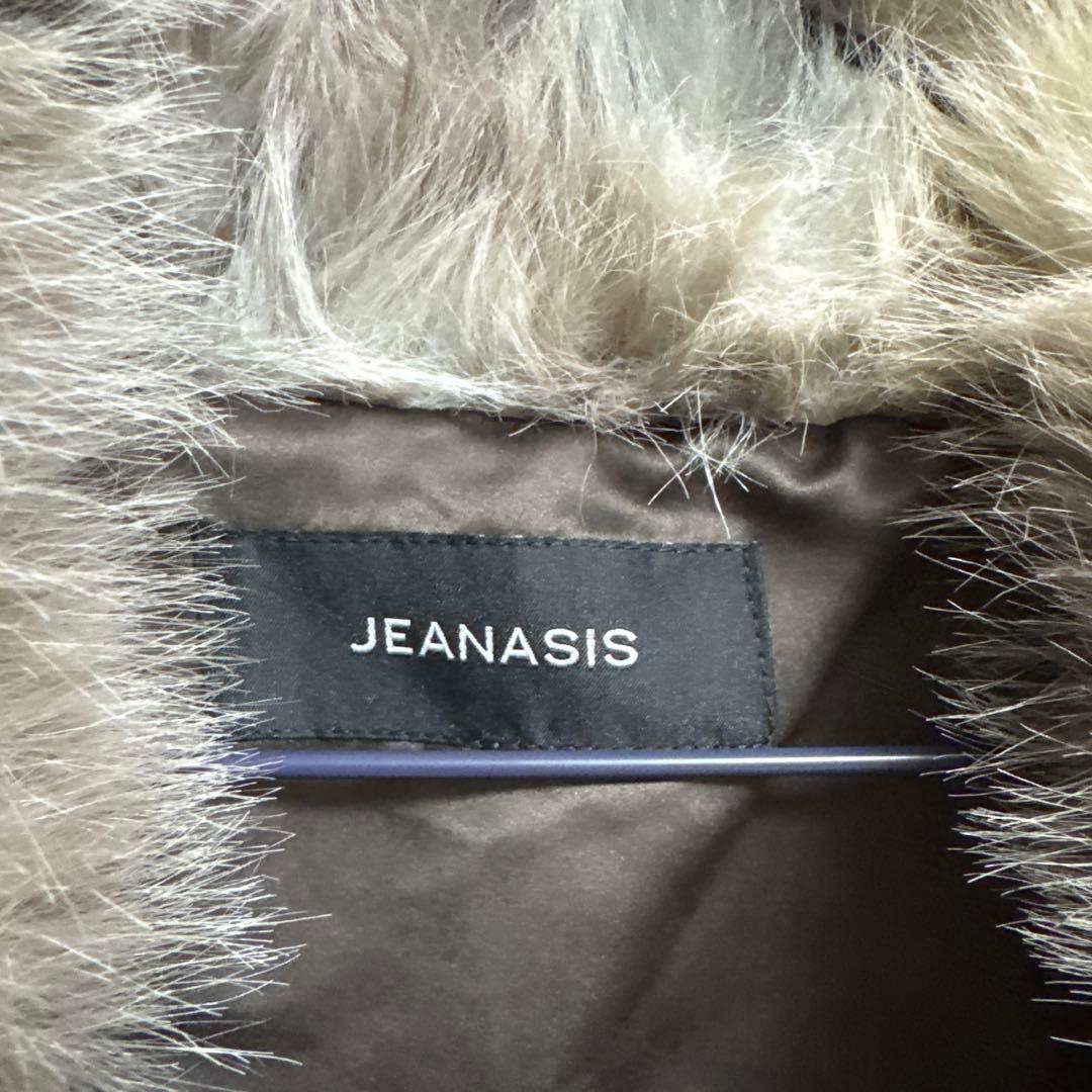 ジーナシス JEANASIS MIXファーブルゾン ミックスグレー