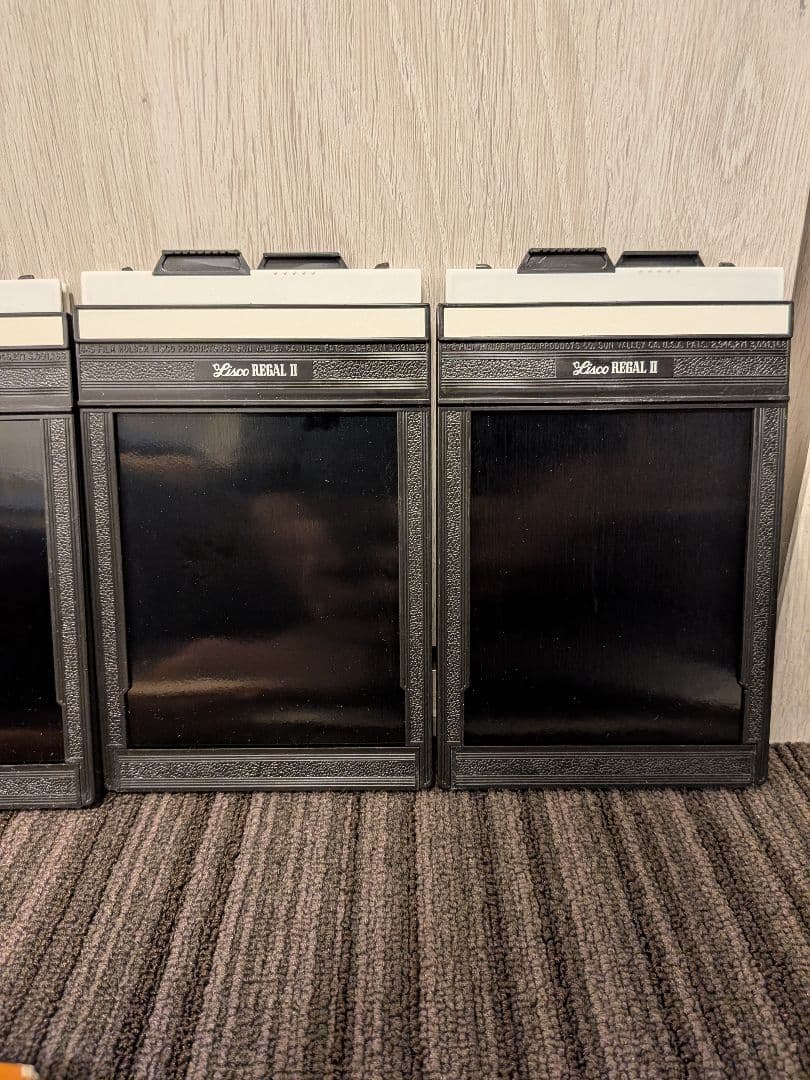 Lisco Regal II 4x5フィルムホルダー 元箱、保証書付&バラ計7枚