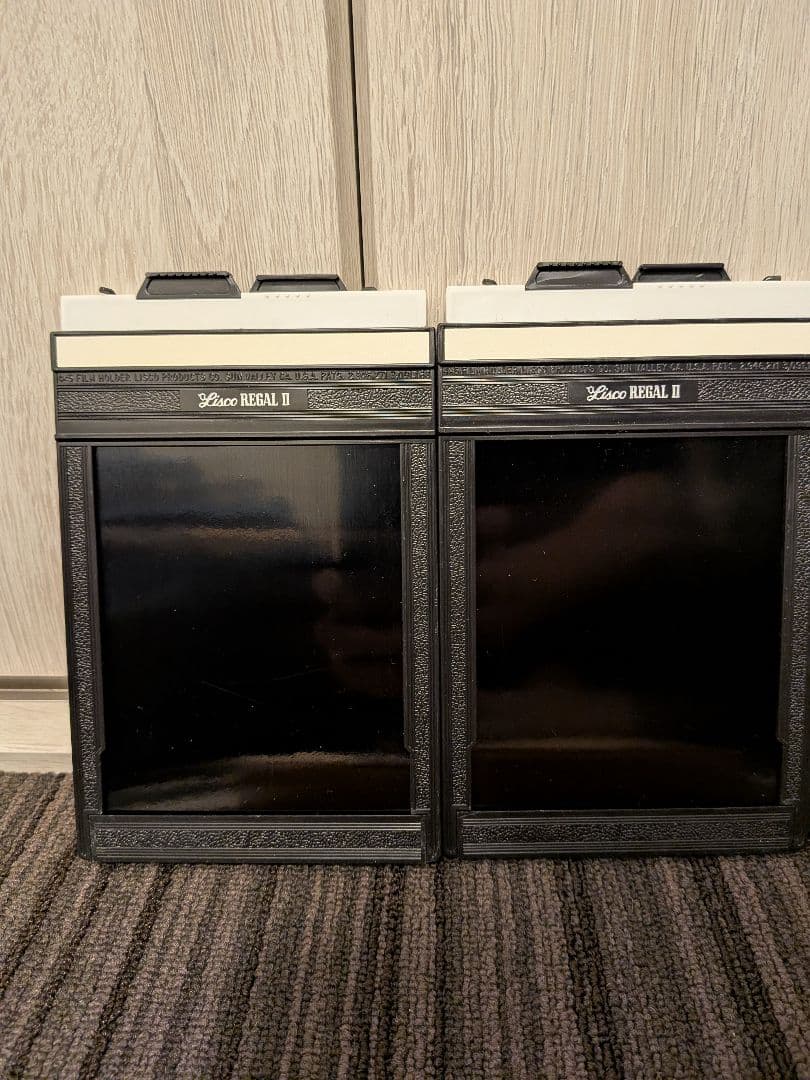 Lisco Regal II 4x5フィルムホルダー 元箱、保証書付&バラ計7枚