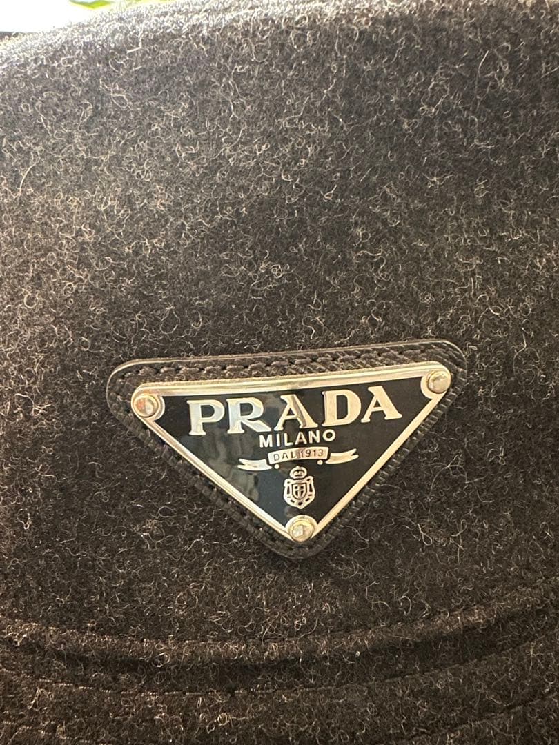 PRADA プラダ　バケットハット　ウールフェルト Lサイズ