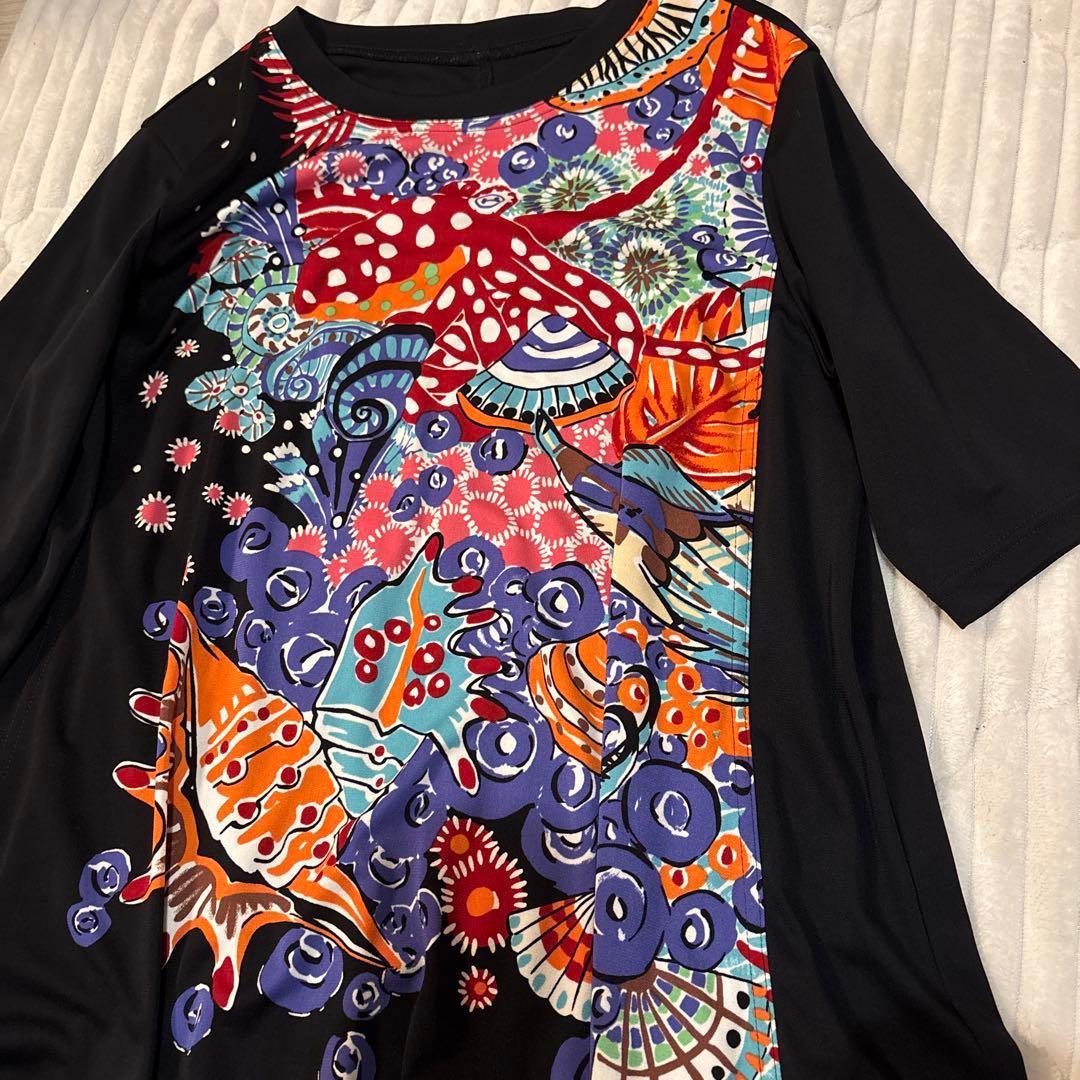 美品　トクコプルミエヴォル　 五分袖チュニック