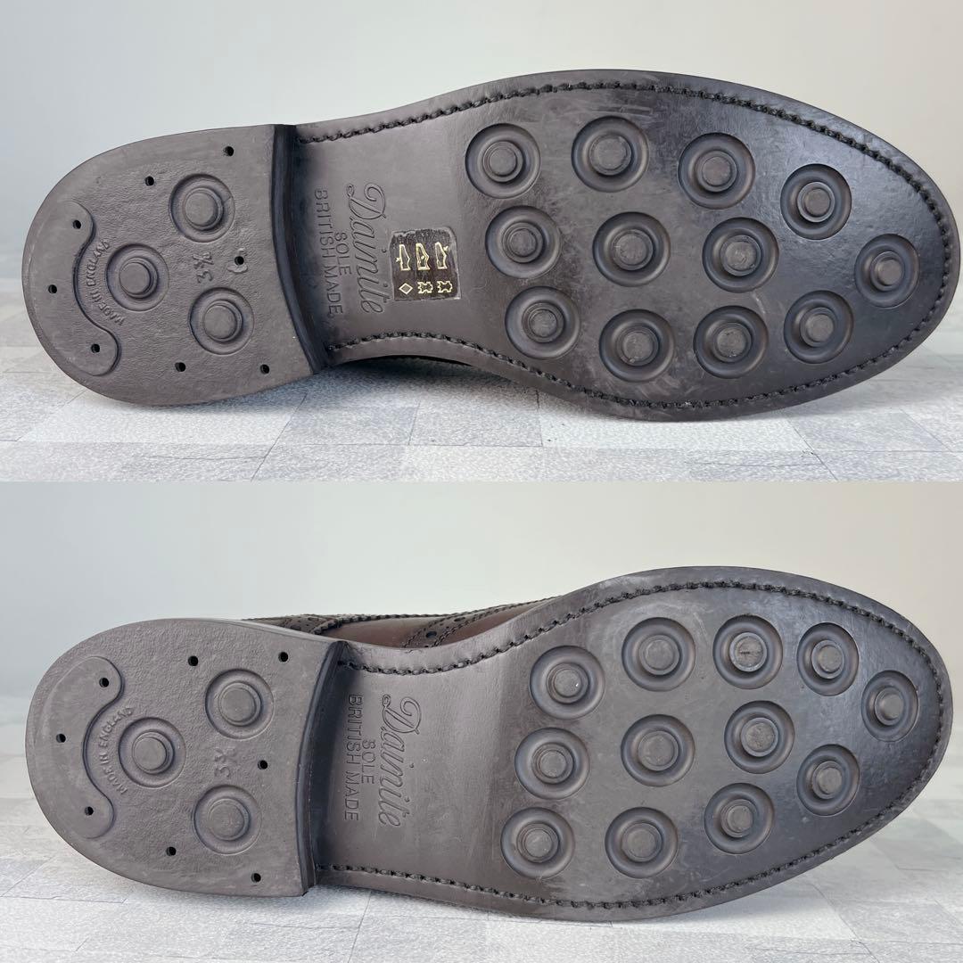 BERWICK バーウィック ウイングチップ オイルドレザー ドレスシューズ