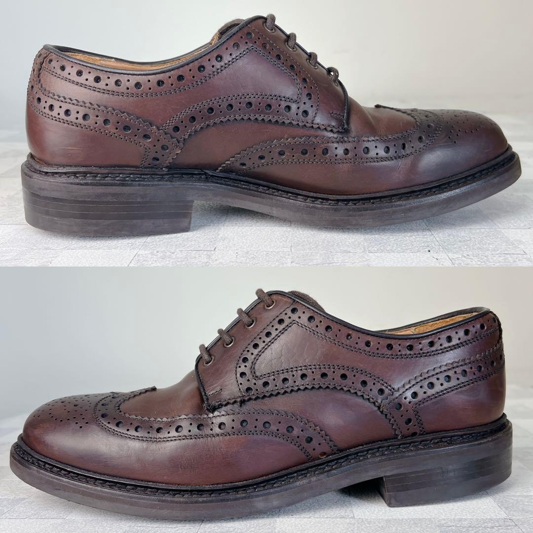 BERWICK バーウィック ウイングチップ オイルドレザー ドレスシューズ
