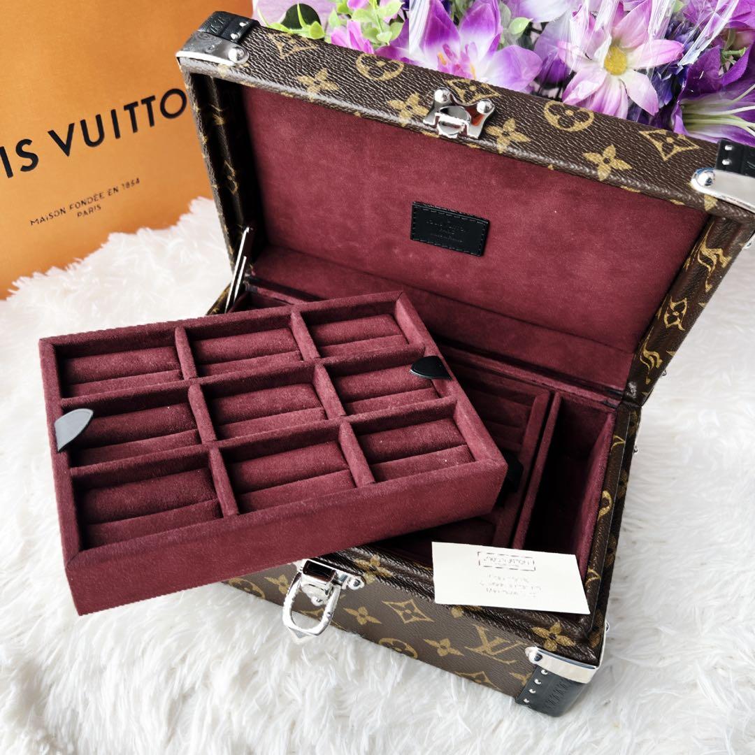 美品　LOUISVUITTONヴィトン　トランク　ジュエリー　ケース　モノグラム