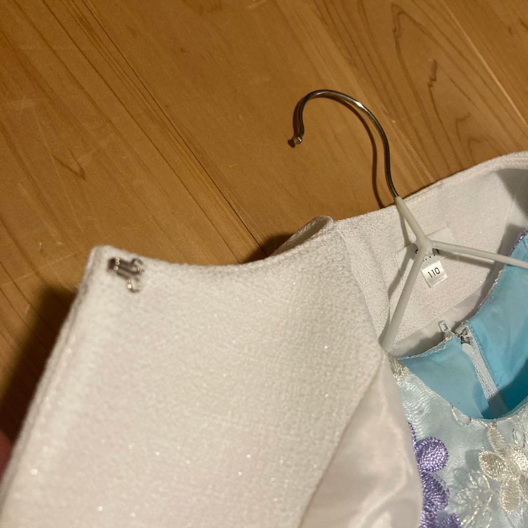 anyFAM フォーマルドレスワンピース花柄刺繍　110cm 七五三入学式発表会