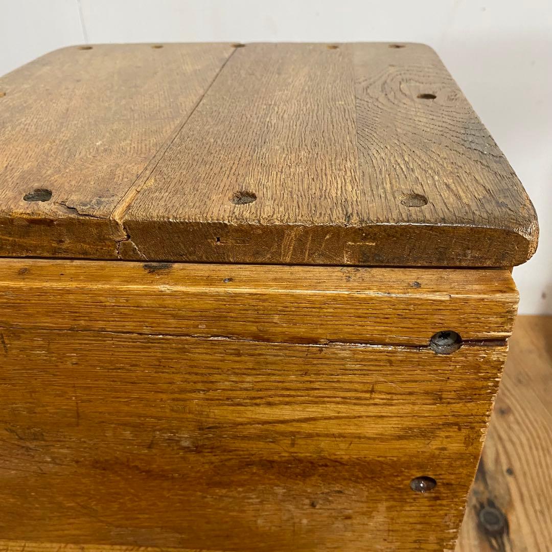 2脚セット アンティーク 角 スツール 椅子 植物台 昭和レトロ y