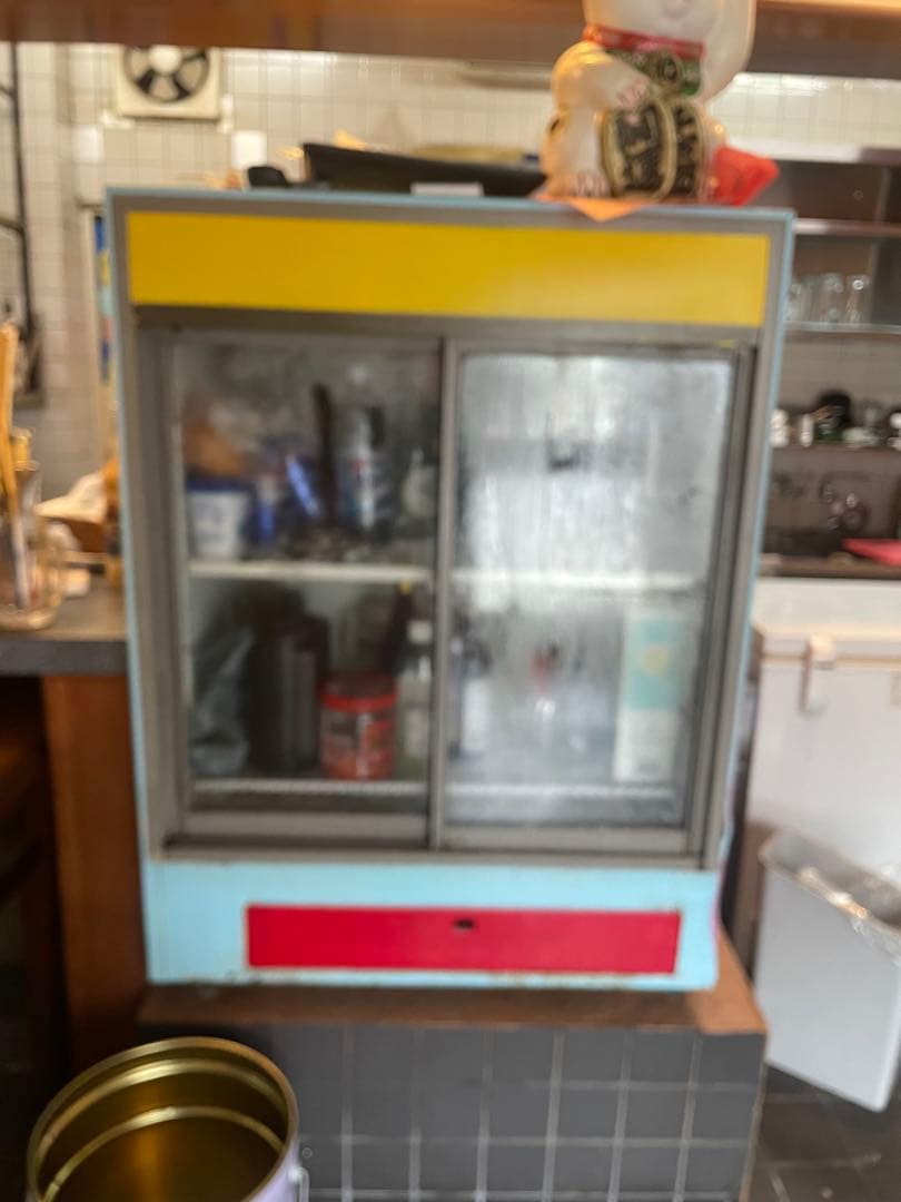 イエロー 2ドア冷蔵庫