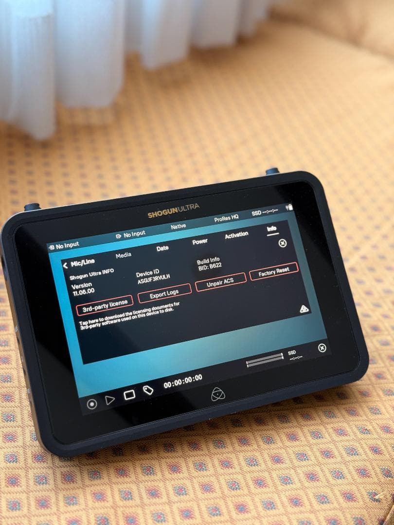 ビデオカメラ Atomos 7\" Shogun Ultra + 1TB AtomX