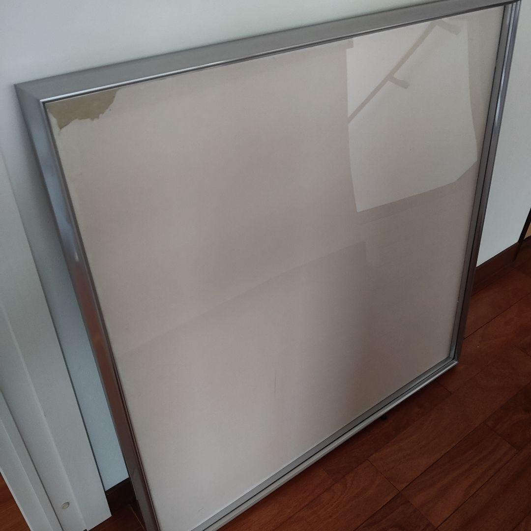 お値下げ！書道額　アルミニウム製シルバーフレーム 大正方形　箱使用感あり