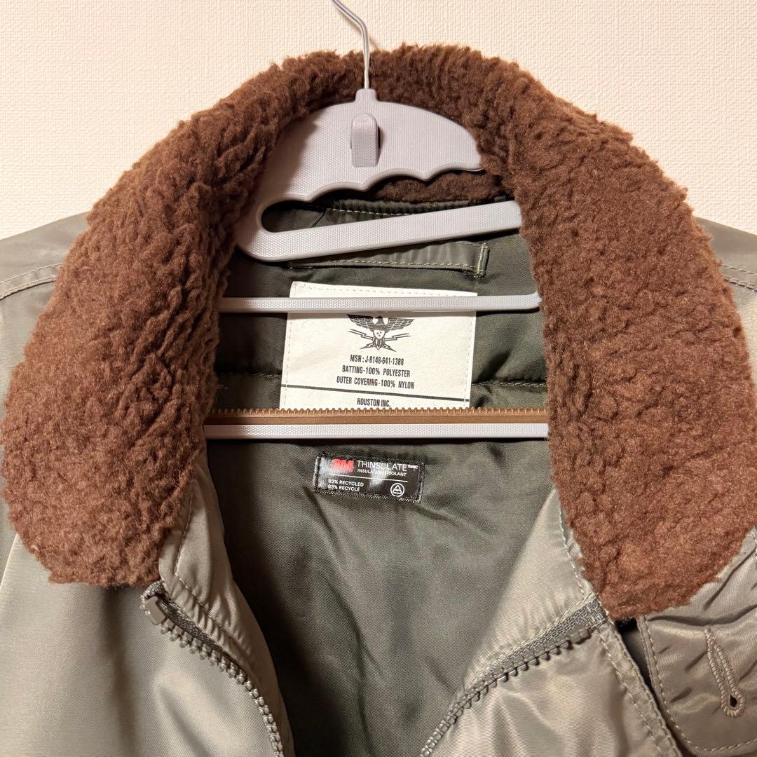 HOUSTON N-1 ナイロン　デッキジャケット　L