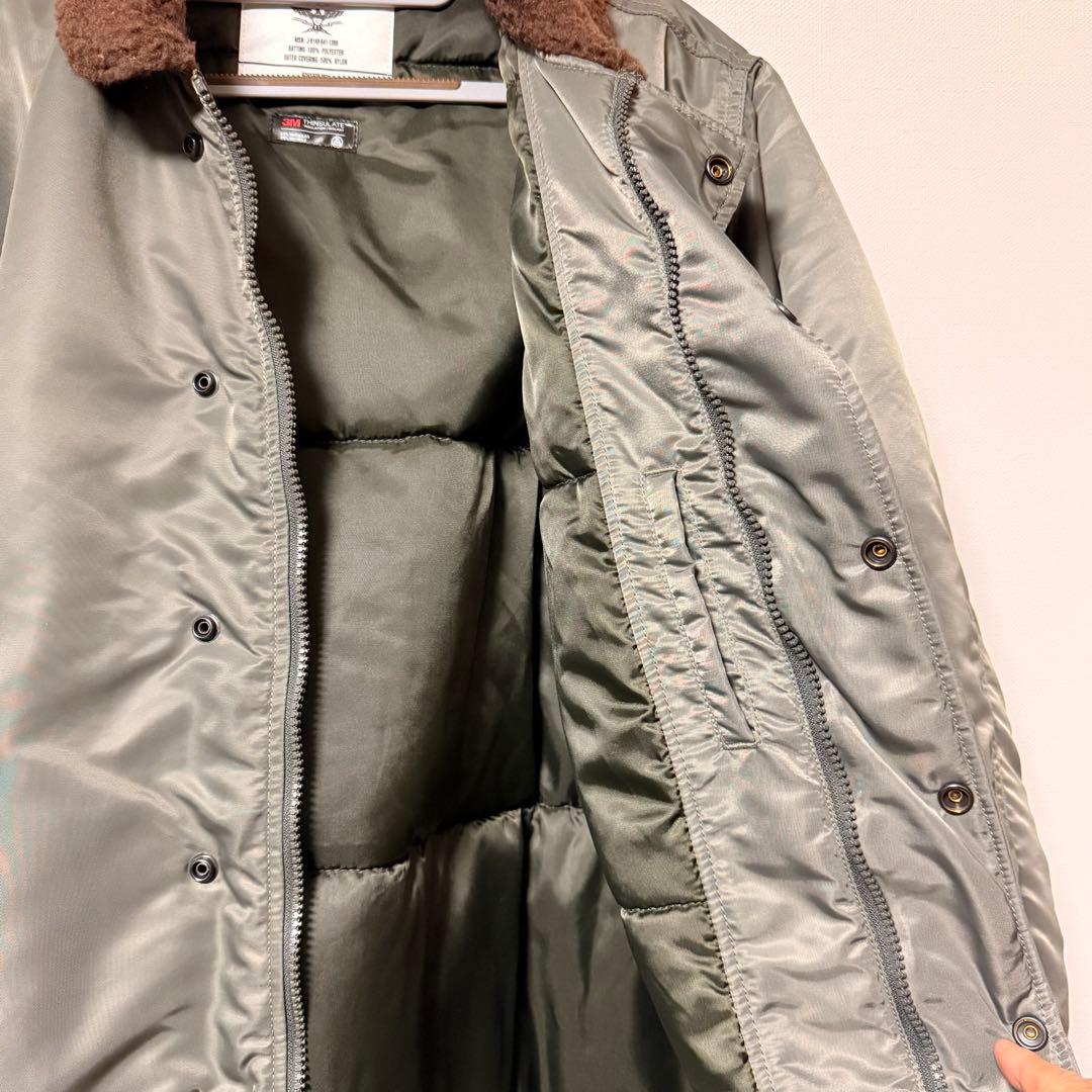 HOUSTON N-1 ナイロン　デッキジャケット　L