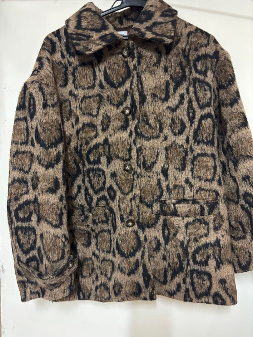 MODERN ANIMAL SHORT COAT レオパード ファーコート
