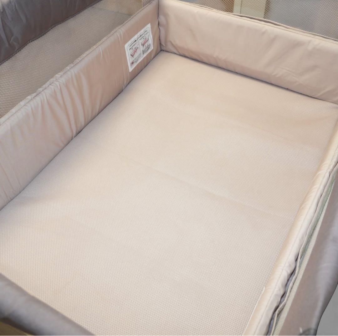 【美品】Aprica ココネルエアー ベビーベッド ココア クリーニング済