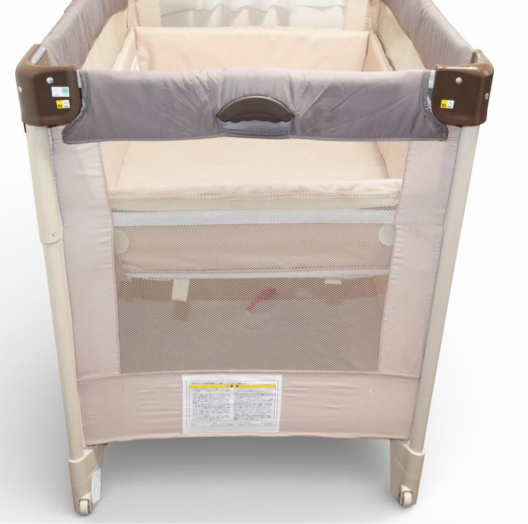 【美品】Aprica ココネルエアー ベビーベッド ココア クリーニング済