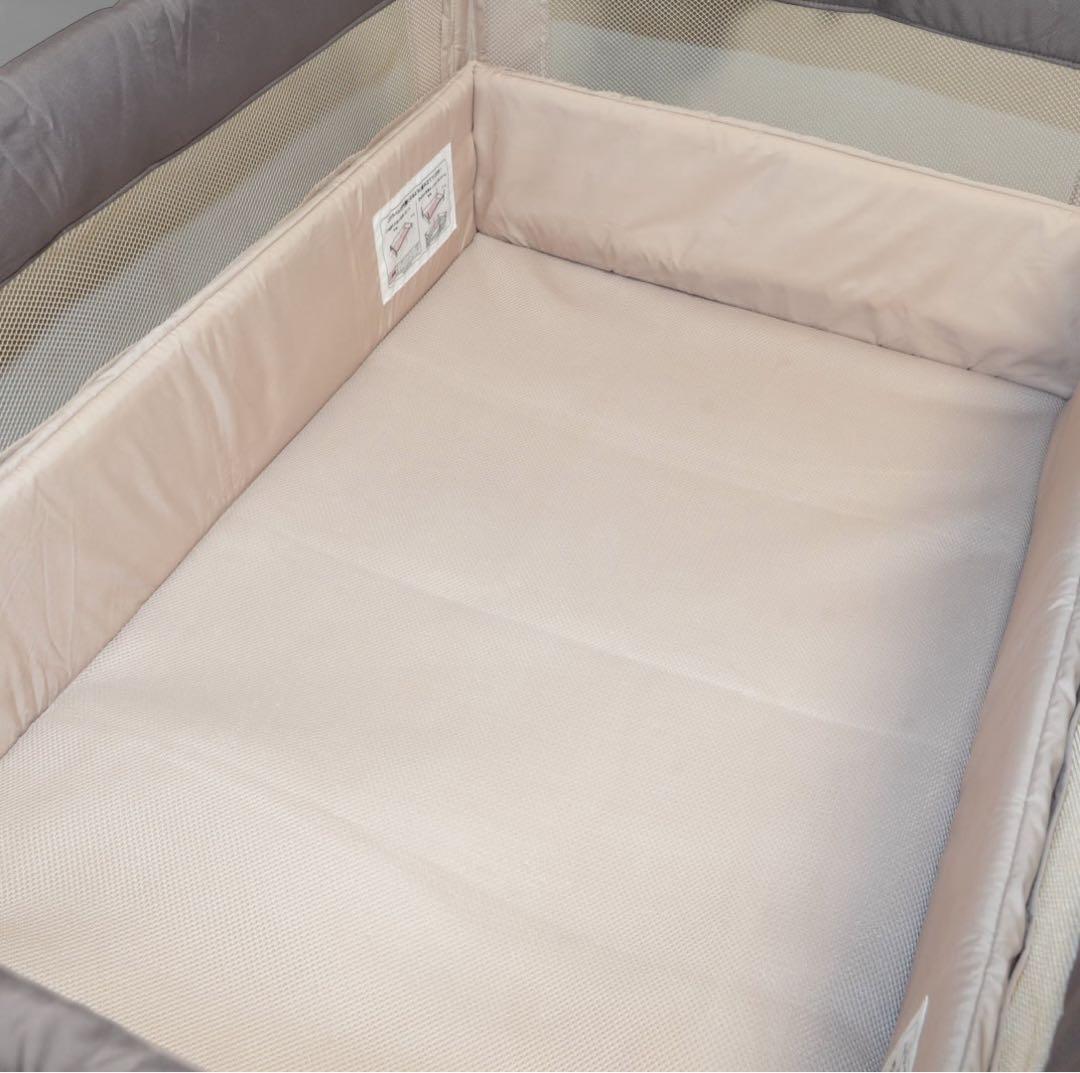 【美品】Aprica ココネルエアー ベビーベッド ココア クリーニング済