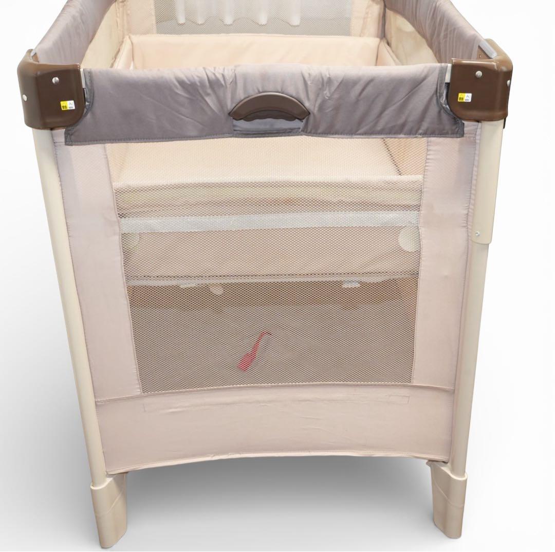 【美品】Aprica ココネルエアー ベビーベッド ココア クリーニング済