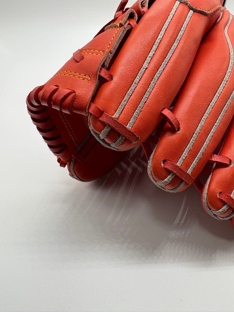 【新品】asics オレンジ 軟式グローブ BGRS13　ソフトボール