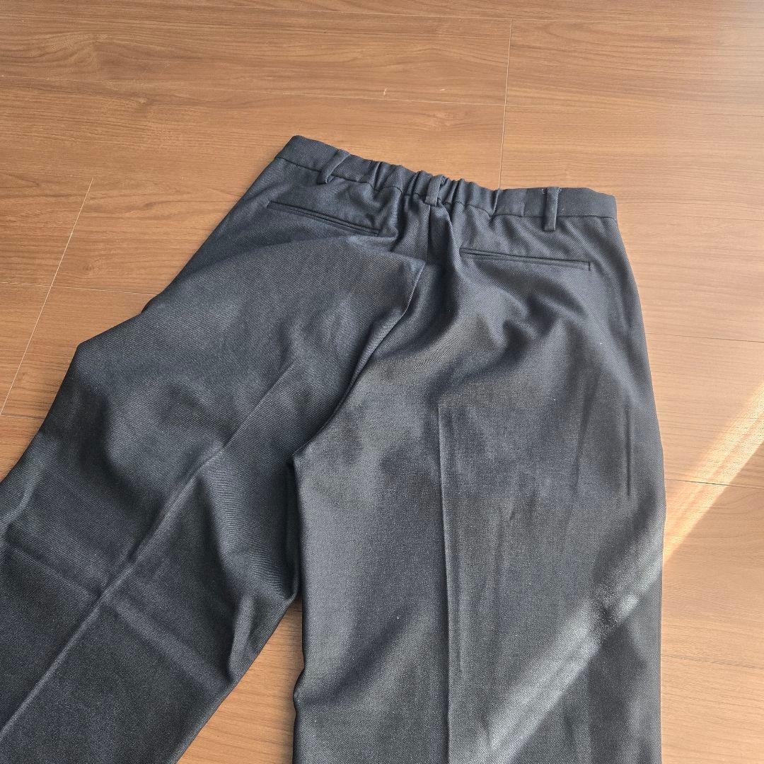 レタッチ　2Tuck Wide Wool Touch Slacks