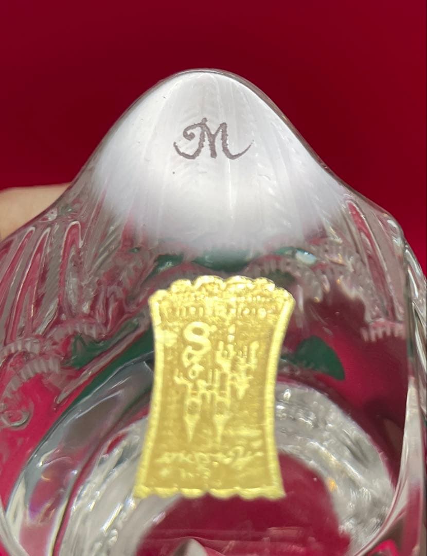 マイセン　クリスタル置物　フクロウ