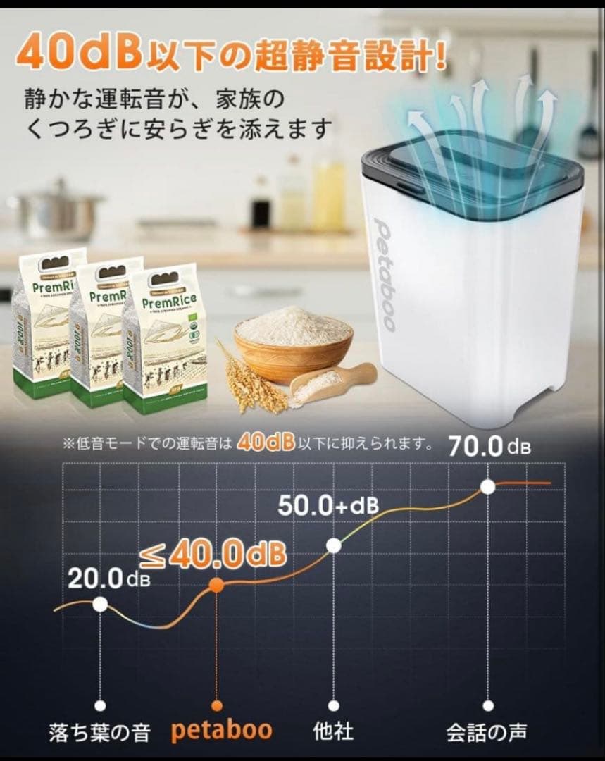 【新品】Petaboo 自動真空保存容器 13L 米びつ フードストッカー 密閉