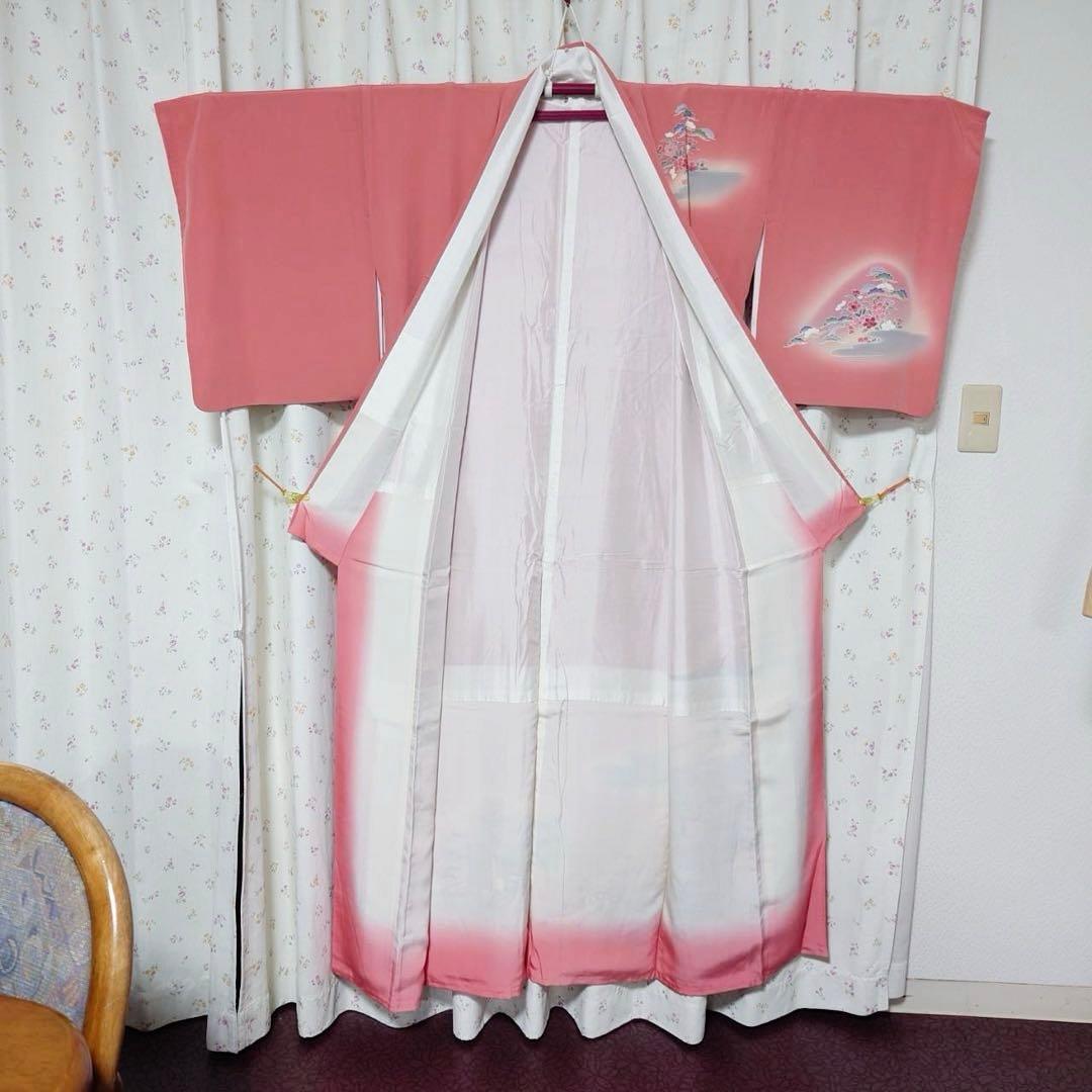 フ9999 未使用近い　美品　袷　正絹　友禅　訪問着　フルセット