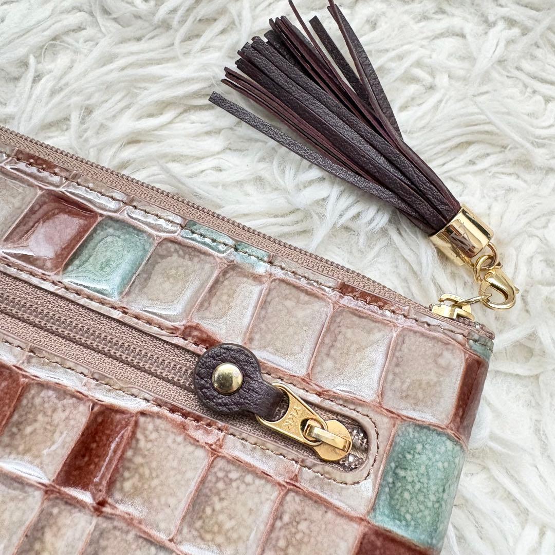 極美品　アタオ　リモ　limo ヴィトロ　アドリアエメラルド　長財布　レディース