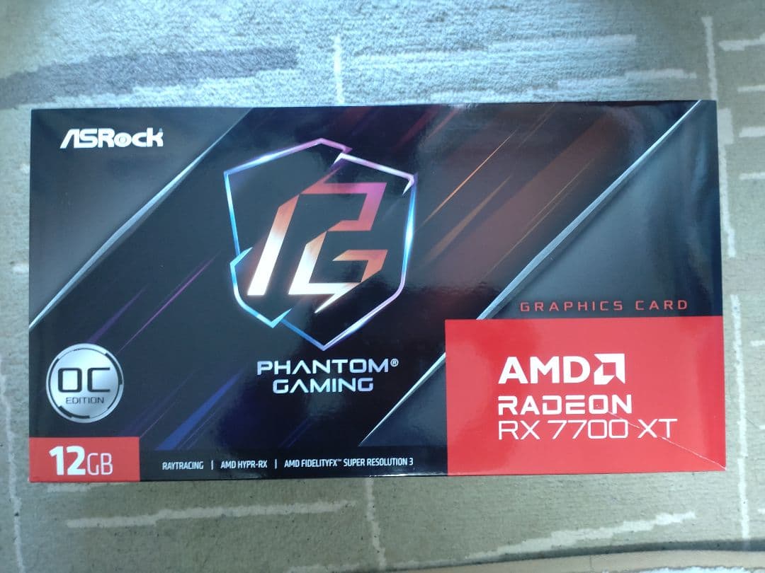 グラフィックボード・グラボ・ビデオカード ASRock Radeon OC Edition RX 7700 XT 12GB