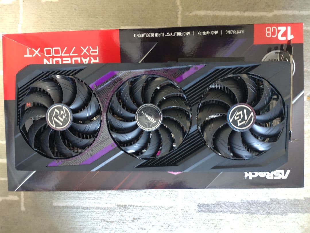 グラフィックボード・グラボ・ビデオカード ASRock Radeon OC Edition RX 7700 XT 12GB
