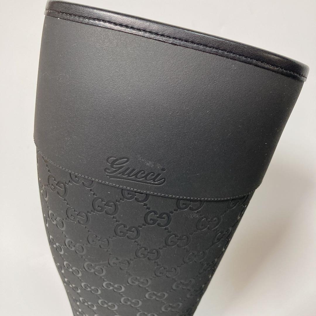 GUCCI グッチ レインブーツ GG柄 36 23cm ブラック