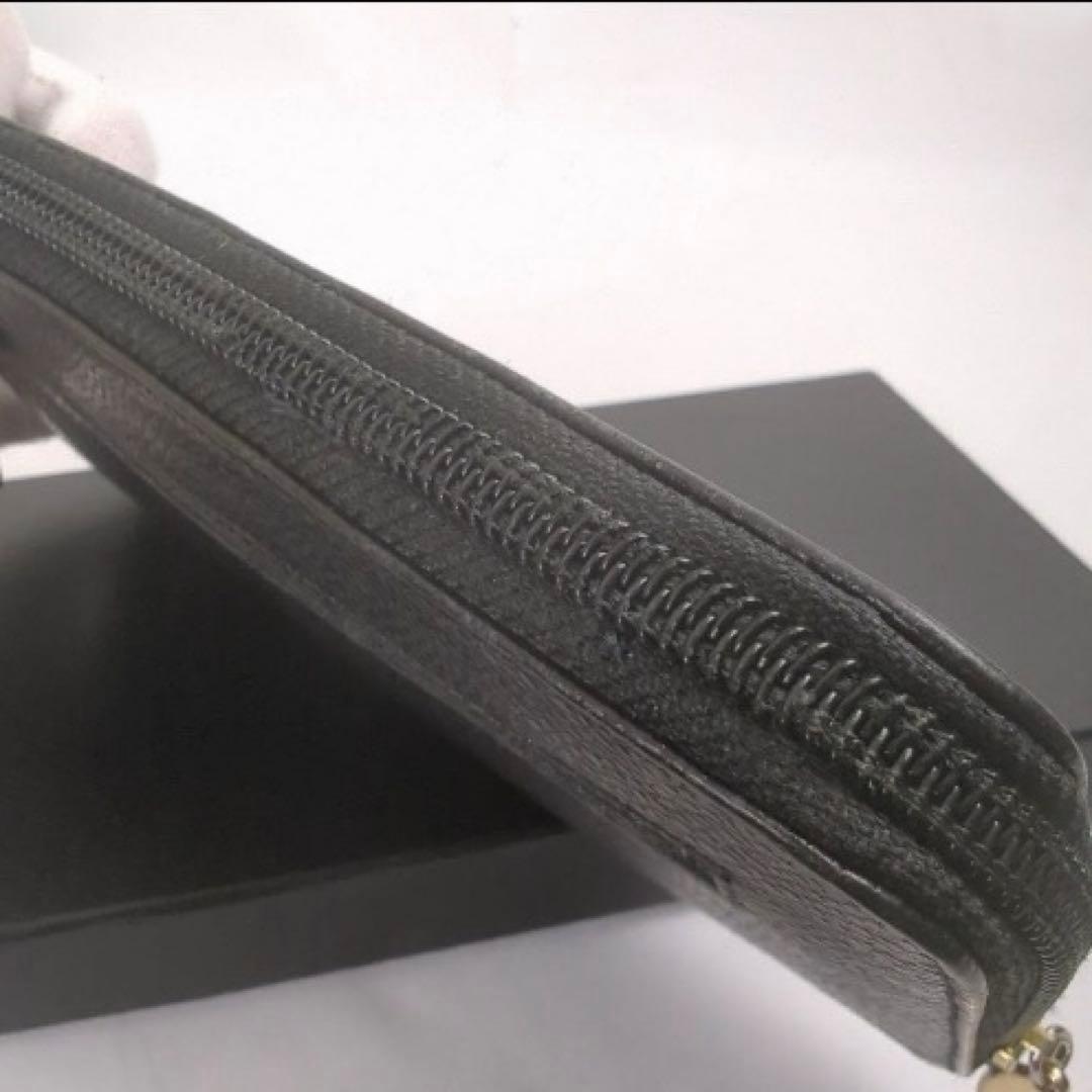 CHANEL キャビアスキン ココマーク レザー 長財布 ラウンド ジップ