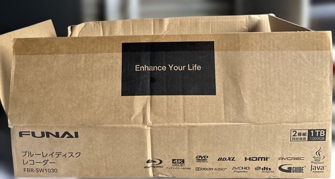 FUNAI フナイ ブルーレイレコーダー FBR-SW1030 2020年製