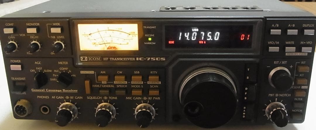 ICOM IC-750S(10W)HFトランシーバー　現状品