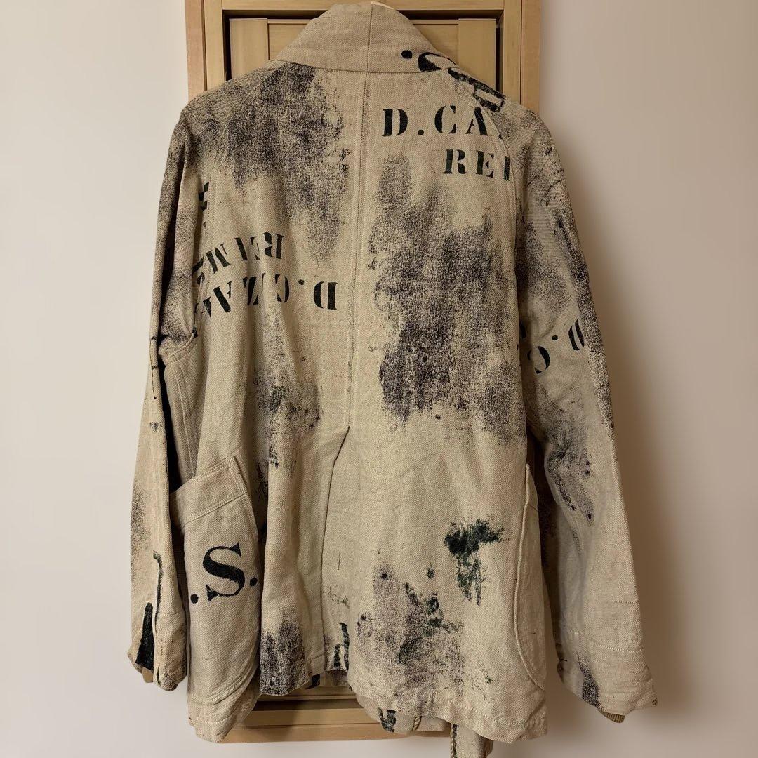 希少　kapital ダッフルコート　ステンシルプリント