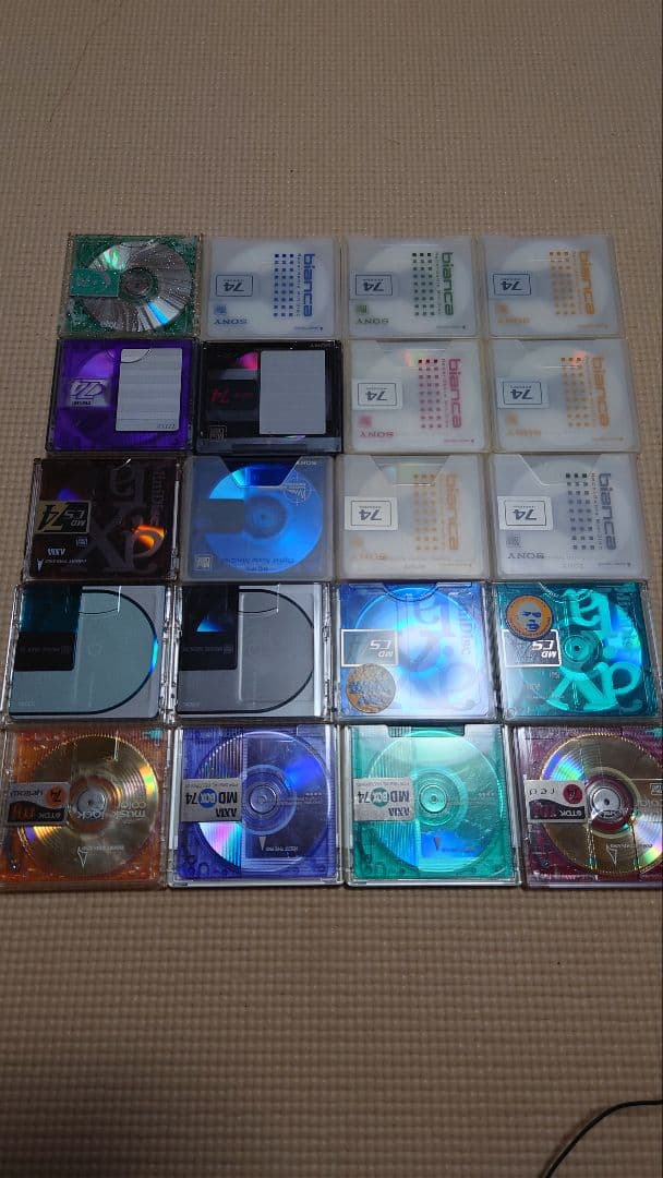 SONY ソニー MZ-R55 MDウォークマン 中古ディスク20枚付き