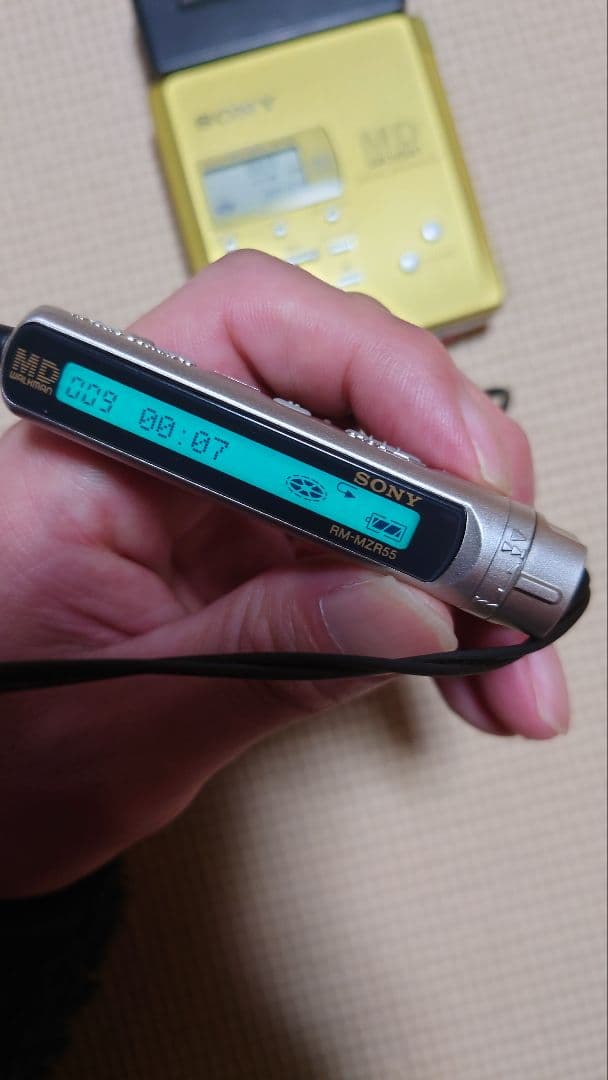 SONY ソニー MZ-R55 MDウォークマン 中古ディスク20枚付き