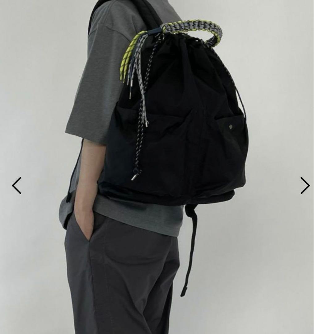 美品 zattu EVERS エバース 巾着型 ブラック