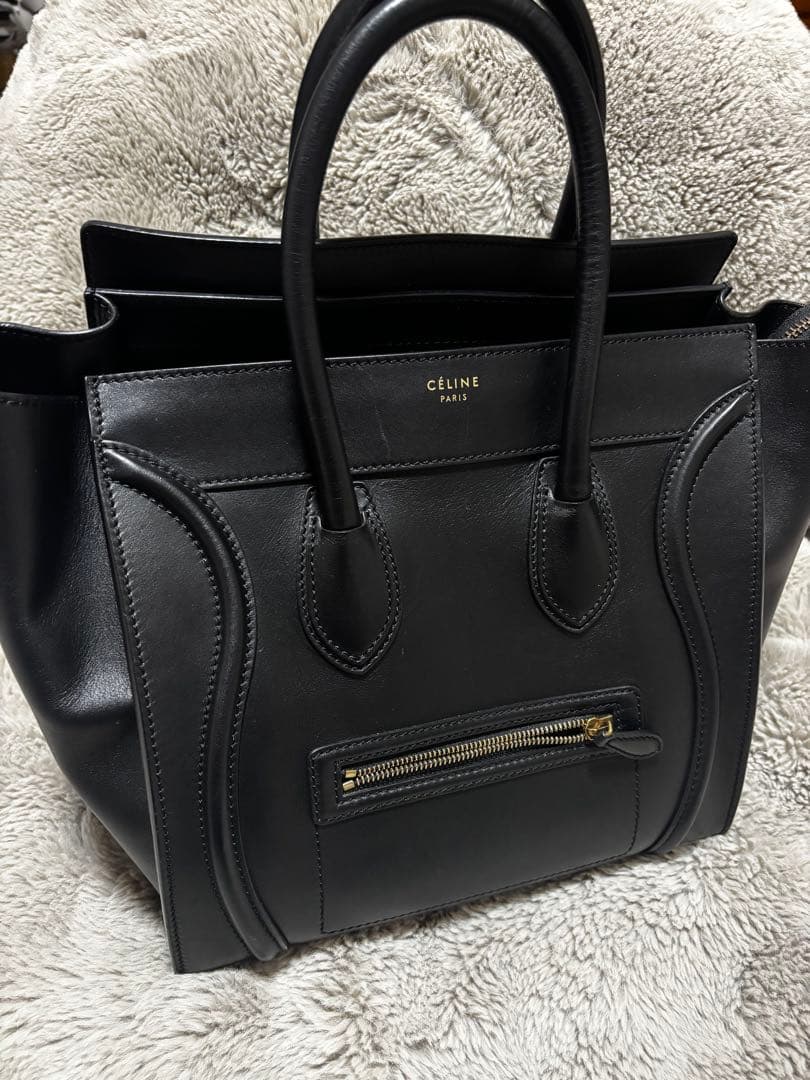 在庫処分　セリーヌ　ラゲージ　ミニショッパー　ブラック