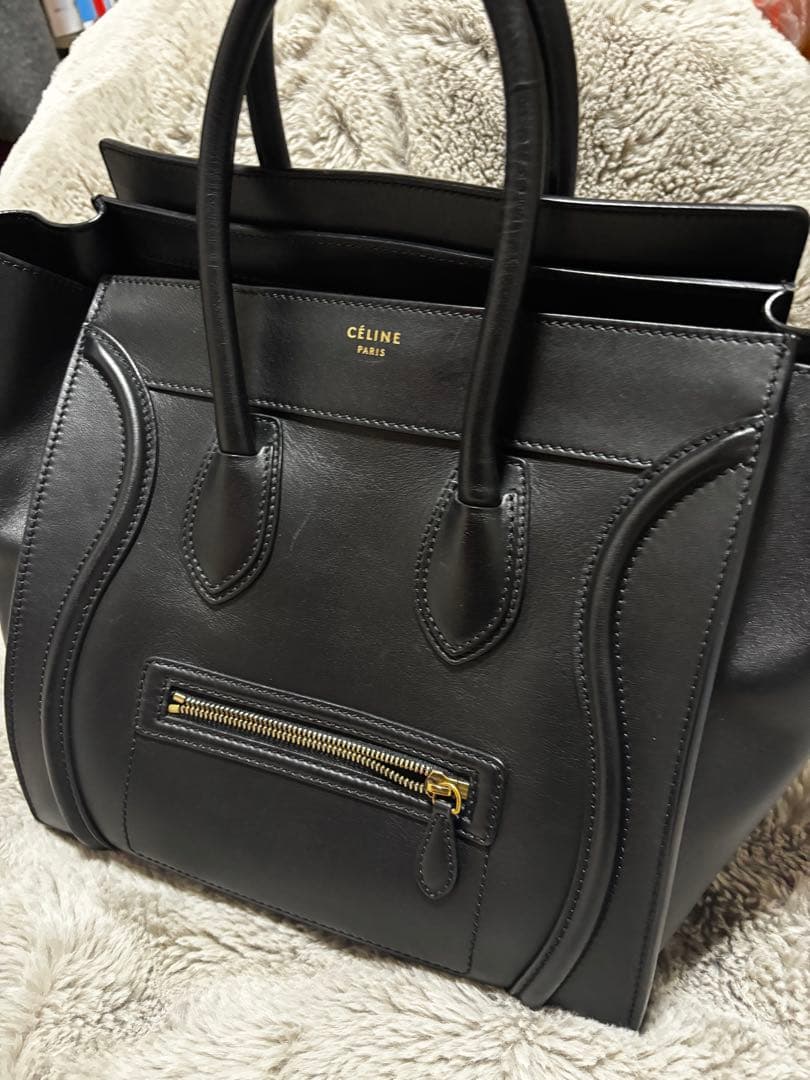 在庫処分　セリーヌ　ラゲージ　ミニショッパー　ブラック