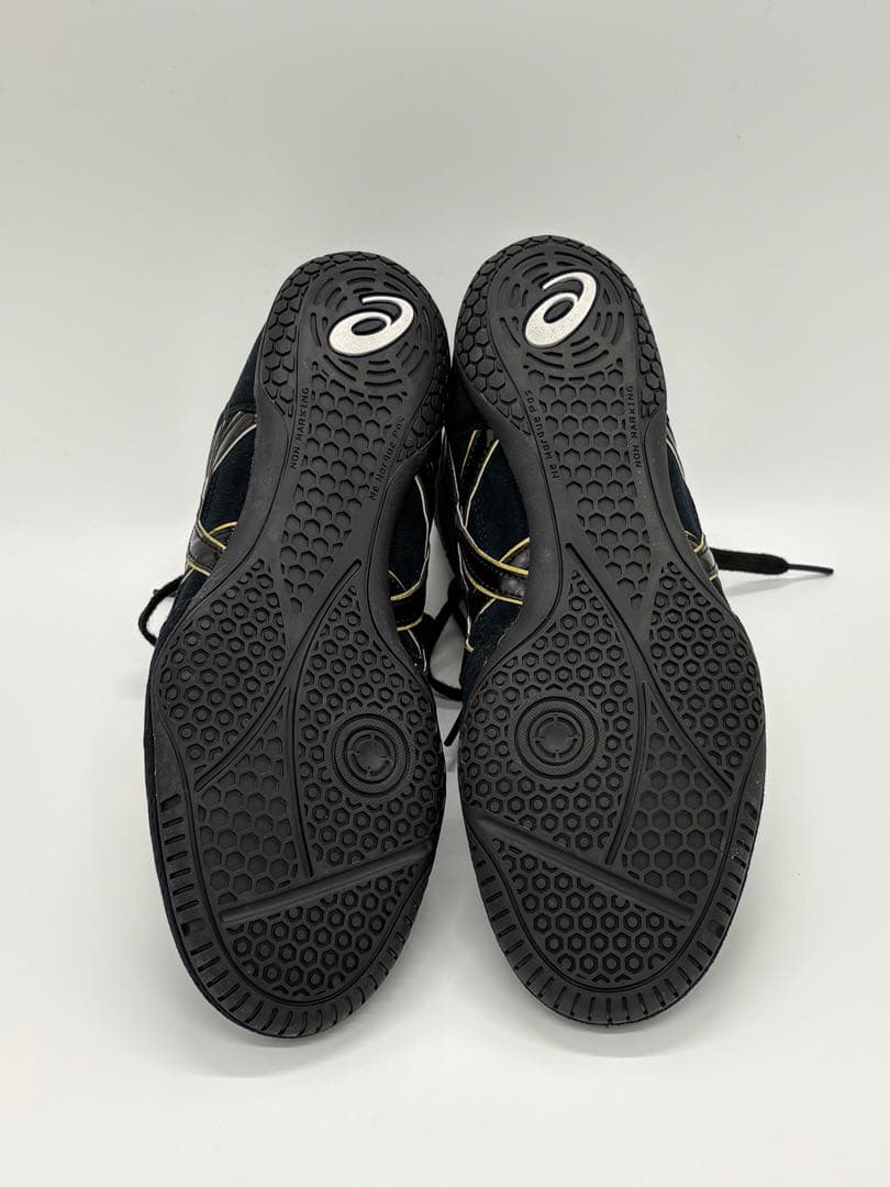 ASICS レスリングシューズ ブラック/イエロー