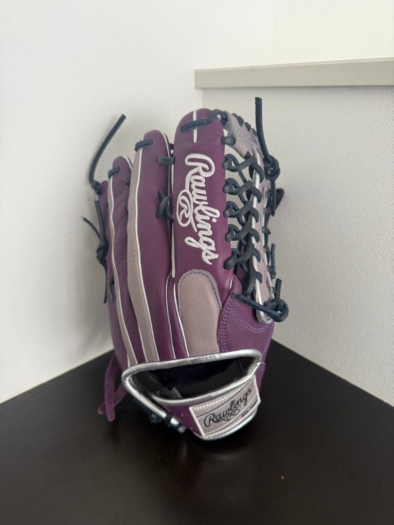 Rawlings 軟式グローブ 右投げ外野用 紫